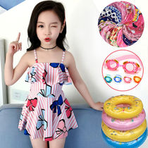 Primary school student swimsuit girl CUHK Split Bikini Cute Princess Han Edition Sports Big Code Children Swimsuit