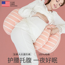 Pregnant pillow Waist support Side sleeping pillow Sleeping side sleeping pillow Pregnancy support belly pillow supplies Sleeping artifact Waist pillow pillow pillow