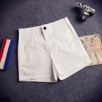 Summer belt three-point pants mens tide slim Korean Super shorts cotton 3-point pants beach pants youth trend