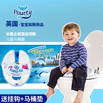 UK Pourty childrens toilet ring baby toilet seat baby toilet cushion large toilet potty