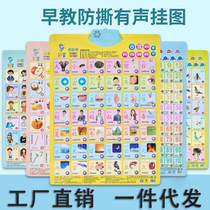 Audiochart Childrens Early Education Vocal Pinyin Wall Chart Infant Literacy Enlightenment Early Education Audible Children Wall Chart