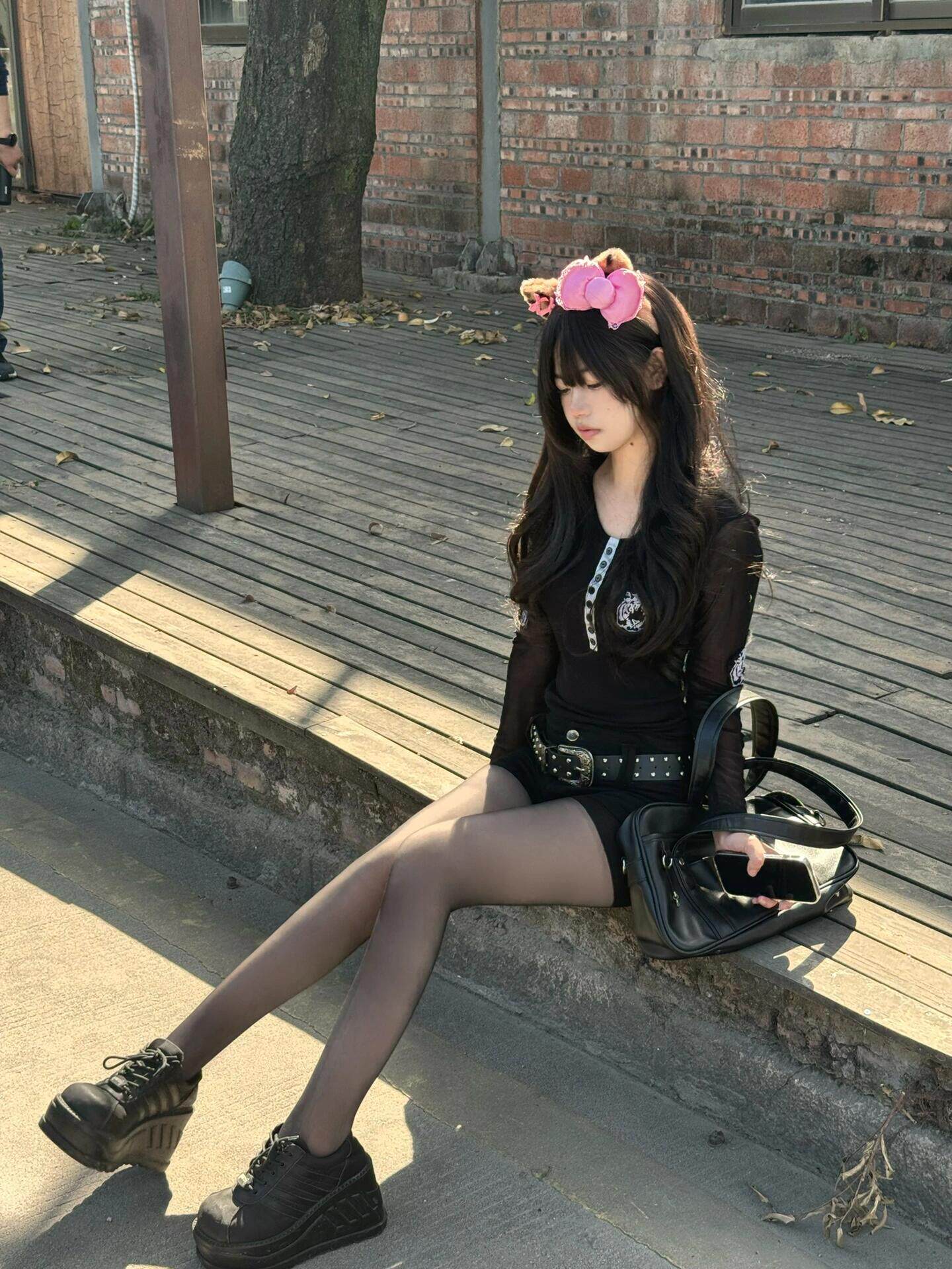 小野和子冬季黑丝光腿神器 加绒双层设计保暖不臃肿 替换装方便实用