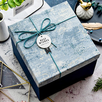 Gift box large gift box box box ins Wind gift box boys style square box birthday gift box empty box