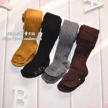 D2 Korea imported autumn childrens pantyhose cotton pit stretch baby leggings girl dance pants
