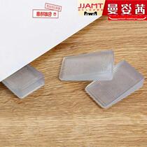 Furniture wardrobe sub foot pad foot pad block leveling triangle rubber gasket pad high level wedge silicone book table