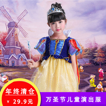 Children play out for Snow White Snow White Skirt Summer Clothing Flowers Fairy Cosplay Pirate King Clown Clothes Foreign Air