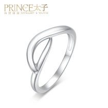 Prince Jewelry 18K Platinum Simple Personality Trend Women Couple Gift Ring XRG000003