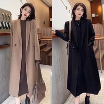 Early autumn high fashion Fashion Temperament Knit dress Two sets French style elegant Hepburn Winery long suit collar jacket