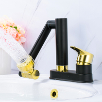 Double-hole tap hot and cold face basin Three-hole washbasin washbasin Terra basin toilet full copper swivel old fashioned home
