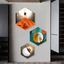 Restaurant decoration painting modern simple dining room light luxury style mural painting hall painting aisle background wall hanging painting corridor wall painting