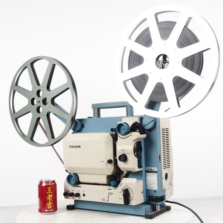 Nostalgia old film Japanese antiques 1987 North Chen SC - 210 16 mm movie projector function normally