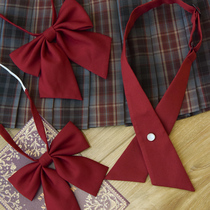 Mori tribe JK cross red bow tie flat corner feather root accessories shirt with bow small new