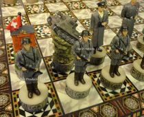 Chess World War II American German Group Mosaic 14 World War II Ornaments Adult High-end Decoration Office