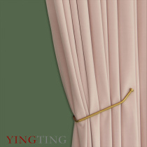 Essen Essen Primrose powder Nordic Velvet thickening shading dirty powder Cinnamon powder Curtain custom bedroom fitting room