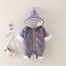 South Korean childrens clothing baby one-piece clothes autumn and winter newborns Thickening Suit Toddlers out to hold clothes to keep warm