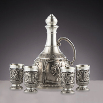 Austrian ARTINA tin spirit jug wine glass pure hand-carved wine collection gift five birthday gifts