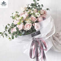 Milan New products Silk with satin Diy decoration Butterfly knot flowers Packaging Material Bouquet Packaging Polyester with 100 yards