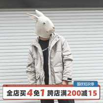 LMTNZD winter New hooded cotton-padded clothes men Korean casual trend thickened jacket Joker tooling cotton suit