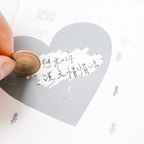 Scratch film Scratch Sticker boyfriend diy gift hand painted postcard birthday card scratch card coating