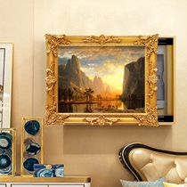 Fuyun electric meter box covers hanging painting Jubao landscape mural empty box can push and pull decorative painting European oil painting