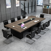 Conference table long table simple modern conference room size rectangular negotiation conference table training table and chair combination