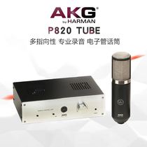 AKG love tech P820 TUBE Large diaphragm multi-directivity recording shed K song capacitive electronic tube microphone