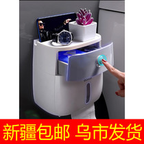Xinjiang toilet paper toilet tissue box shelf household non-perforated creative waterproof pumping paper roll paper tube