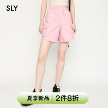 SLY 2022 summer new leisure tooling wind tightness waist large pocket shorts female 030FSY31-3420