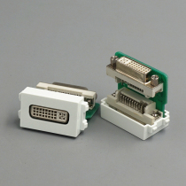 Type 128 DVI in-line module DVI female port docking 24 5 24 1 module can be equipped with panel and ground plug
