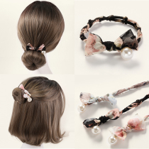 Korean hair artifact hair stylet half-ball head lazy hair jewelry flower bract head fluffy headdress female hairclip