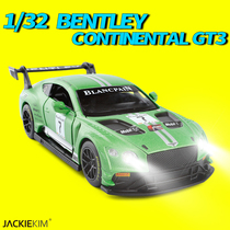 Bentley Continental DTM Racing 1 32 Alloy Car Model Light Music Open Door Metal Car Boy Toy Model