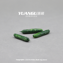 Miniature food play vegetable cucumber mini toy doll house accessories diy micro scene hand-made ob11 scene model