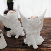 Swing piece Home Ornament Living Room Modern Minimalist Eurostyle Resin Figure Sculpture Shop Window Props Angel Cabinet Softfit