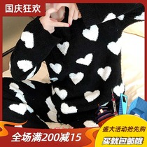 Japan soft honey love soft pajamas women winter suit long sleeve warm autumn winter home clothes