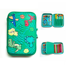 Pen box eva net red pencil box kindergarten pen bag children female primary school cute stationery box male 2018 boys