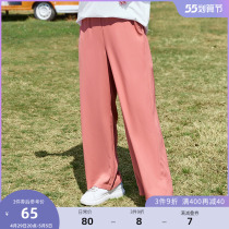 (clear cabin RMB80 ) big code woman dress fat mm spring dress good to wear and not easy to crease pure color broadlegged pants long