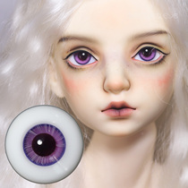 (Dolly Planet) BJD SD doll with handmade glass eyes vermilion purple H-39