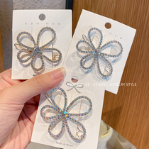  Korean symphony flash diamond flower hairpin ins net red bangs clip Yang Chaoyue with the same hairpin edge clip headdress female