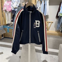 2022 Spring new Korean version of lean small Bear semi-high collar necropolis sportcoat female student TTMZ226305N
