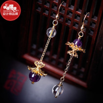 Phoenix Nirvana vintage earrings femininity wild long ethnic style fashion ethnic style earrings gold-plated trinkets