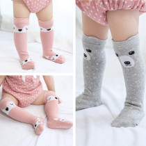 Baby tube baby socks spring and autumn cotton childrens stockings male and female children knee floor socks non-slip bottom autumn and winter