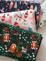 2021 Digital printing Nutcracker holiday fabric Christmas decoration soldier pure cotton patchwork fabric head handmade diy