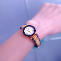Nostalgic antique collectibles stock Shanghai Gem Flower Womens quartz watch retro Joker Roman numeral womens watch