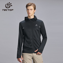 TECHCTOP EXPLORE OUTDOOR FISHING SUIT MEN LIGHT AND BREATHABLE WINDPROOF MICROBOMB COMFORT EVEN HAT JACKET WOMAN