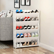 Simple shoe rack Household multi-function large-capacity dust-proof shoe cabinet space-saving economical multi-layer door shoe rack special offer