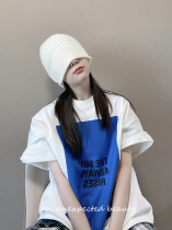 JIL short sleeve t-shirt extremely minimalist letter signs print profile Tee blouse men and women