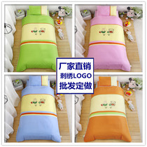 Kindergarten quilt three-piece set winter cotton childrens bedding baby nap quilt cover cotton spring and autumn bedding