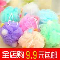 Japanese Bath bubble ball Bath Bath flower bath big adult not loose cute girl heart bath tea foam sponge