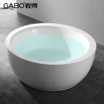 View Boo GABO small household type acrylic bathtub 6834 Home Normal toilet Single round Soak Bath Tub