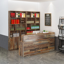 Cash register hotel bar wine cabinet corner integrated shop small simple modern supermarket convenience store showcase front desk